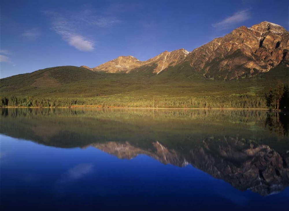 Canada, Alberta, Pyramid Lake in Jasper NP art print by Mike Grandmaison for $57.95 CAD